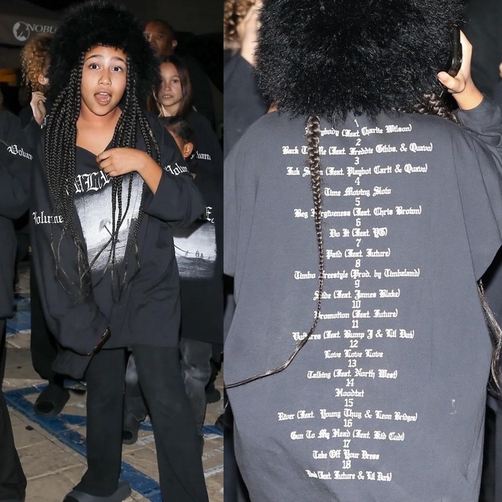 YZY Vultures Long Sleeve Tee – Black (Oversized Fit)